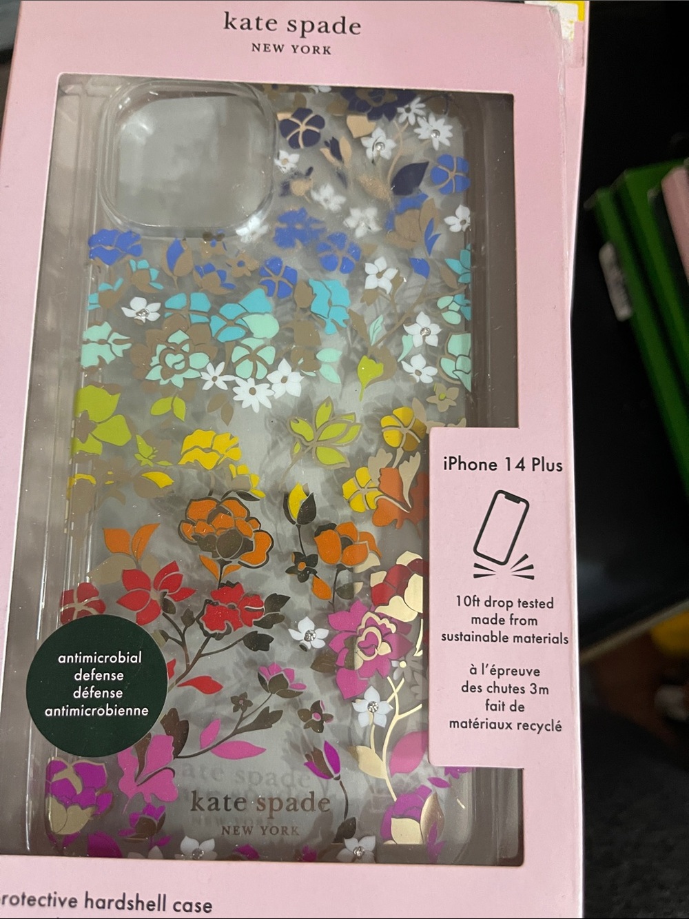kate spade Multicolor Floral Hardshell Case for iPhone 14 Plus